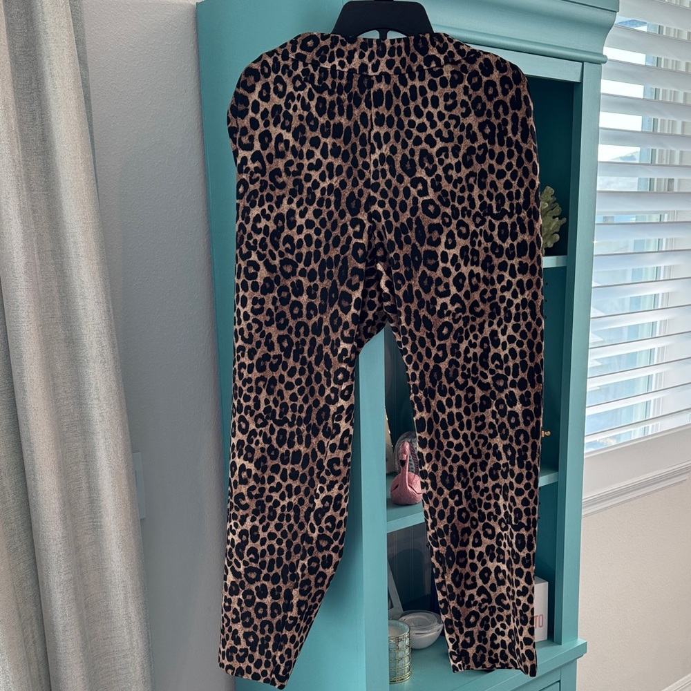 Michael Kors Leopard Print Leggings 1X